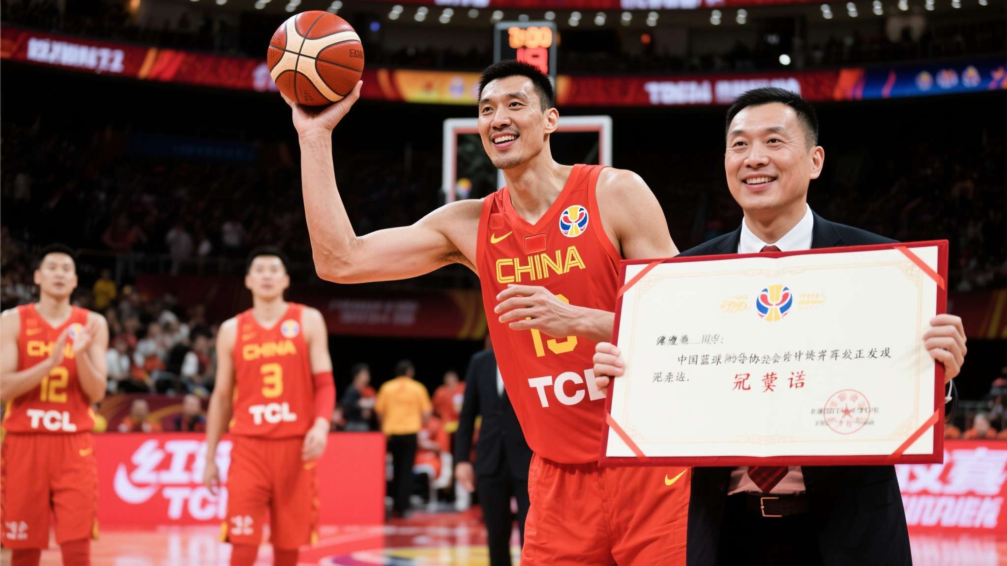 消息传来，中国篮球协会迅速反应，正式发出贺信向王治郅表示祝贺与致敬。贺信中提到，